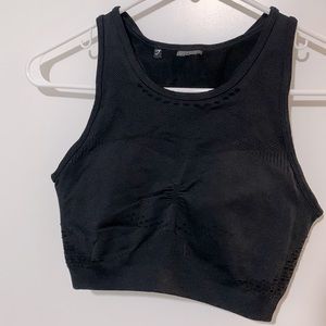 Gymshark Black Cut Out Sports Bra